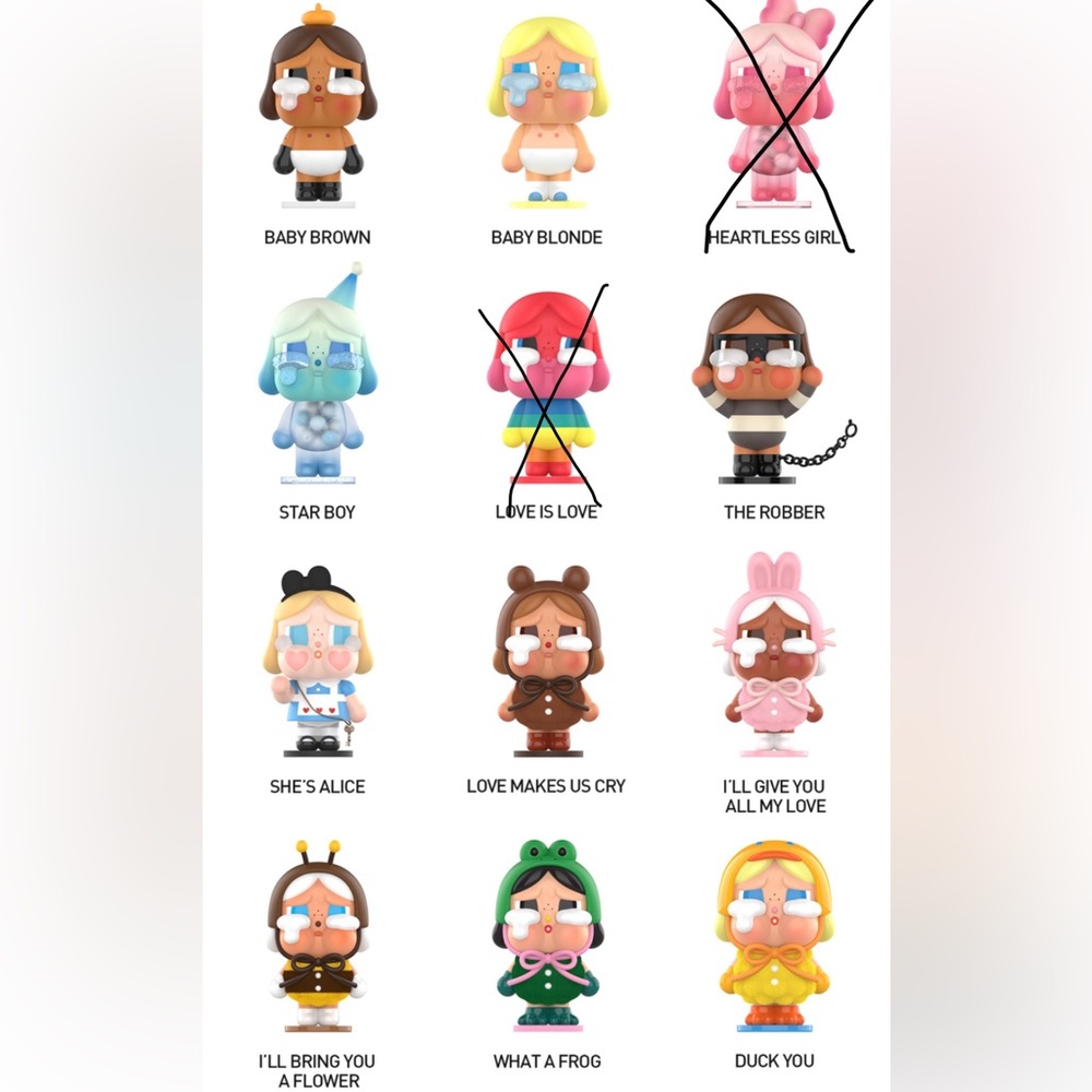 CRYBABY Crying Again Series Figures